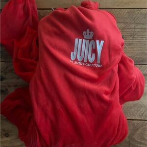 Juicy Couture Red Jumpsuit with Hood